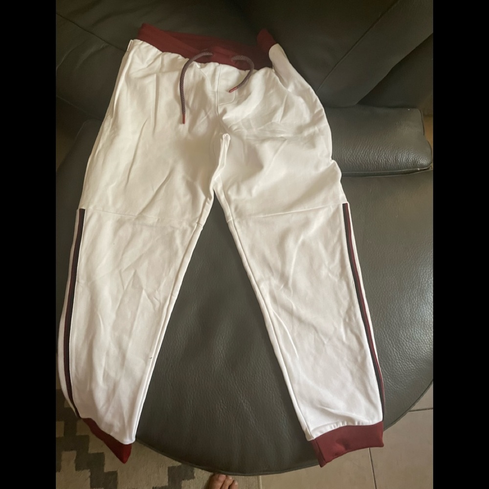 Armani Exchange Men's Collegiante Stripe Drawstring Sweatpant Medium Size